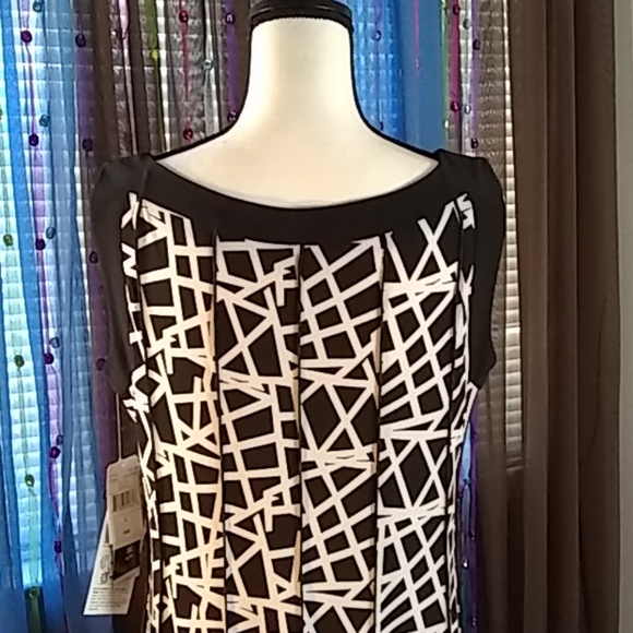 Maxi Dress, Sleeveless, Size L, Black/White - Picture 4 of 10